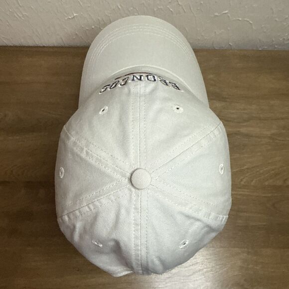 Vtg Denver Broncos Logo Athletic Strapback Hat Cream Embroidered NFL Football - Picture 5 of 12